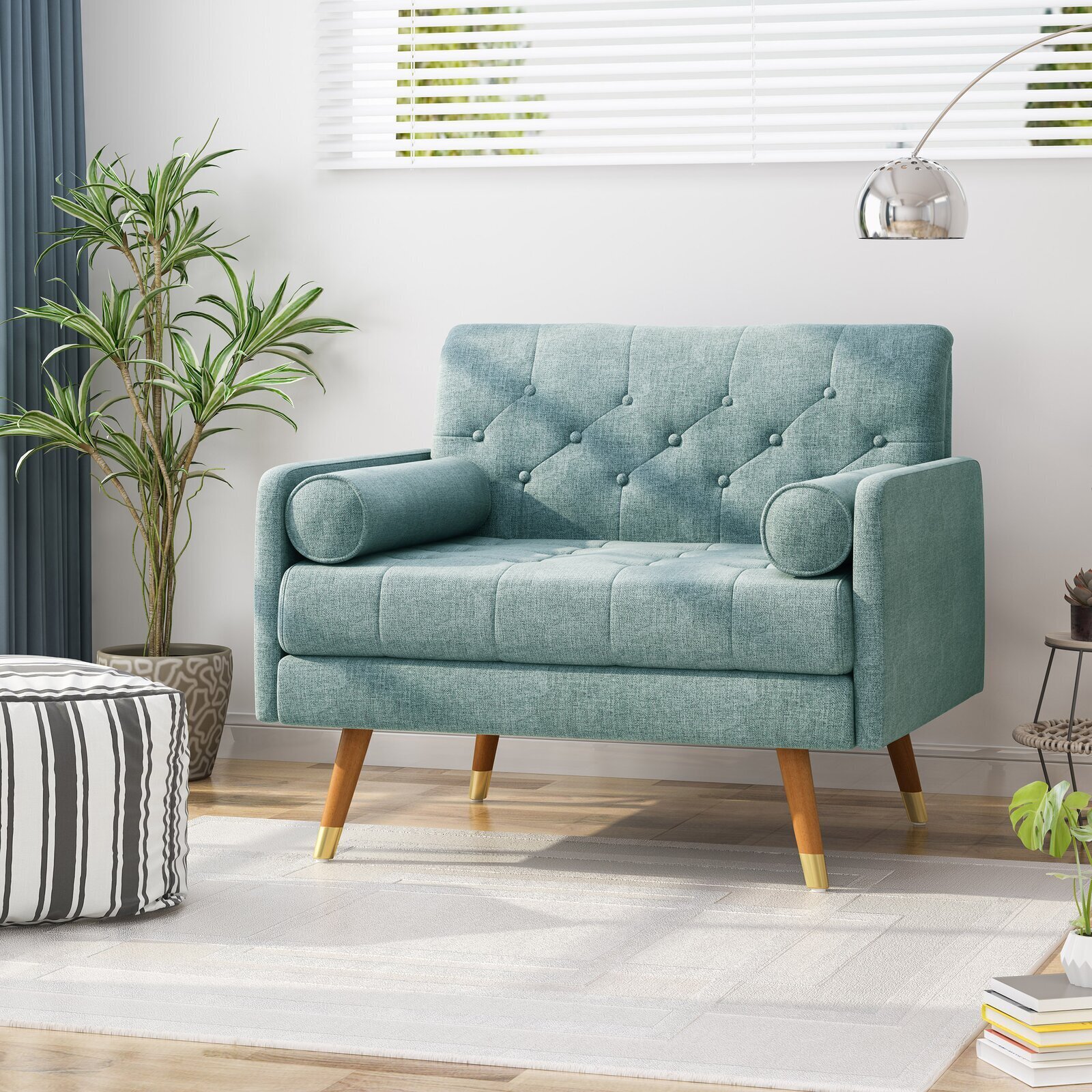 Mid Century Modern Comfy Chair For Bedroom