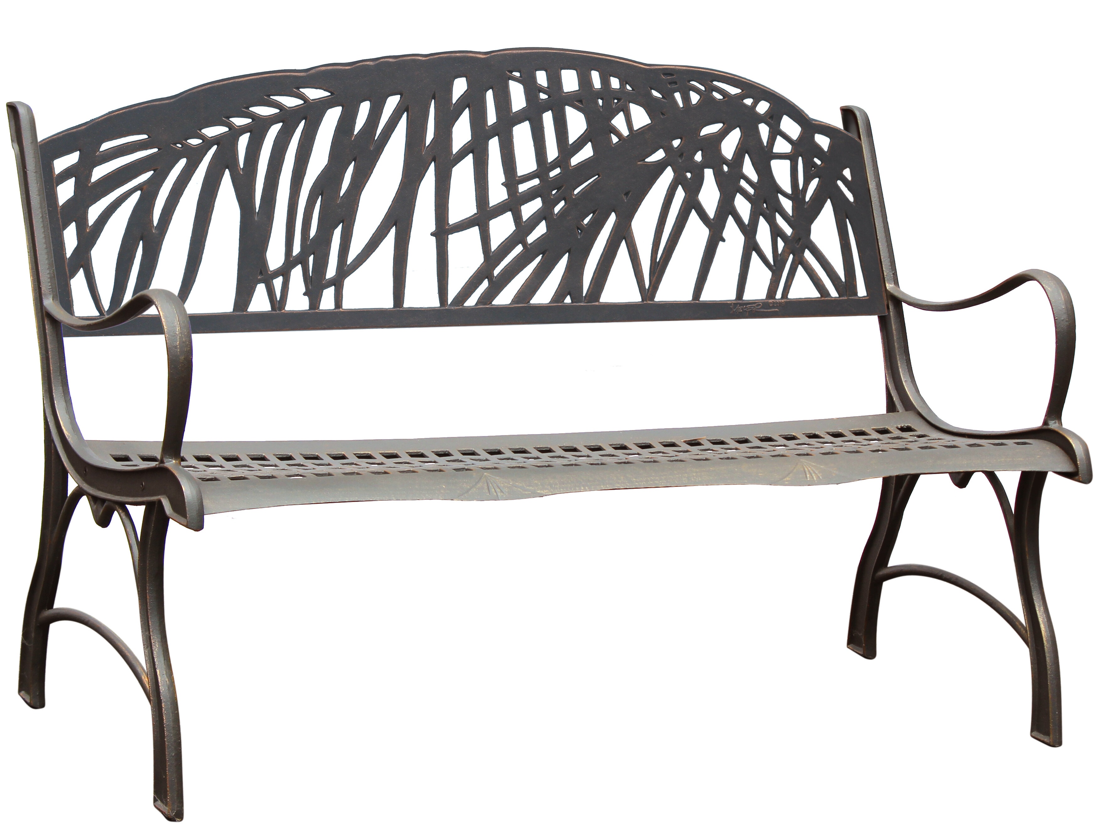 Milaca Metal Outdoor Bench
