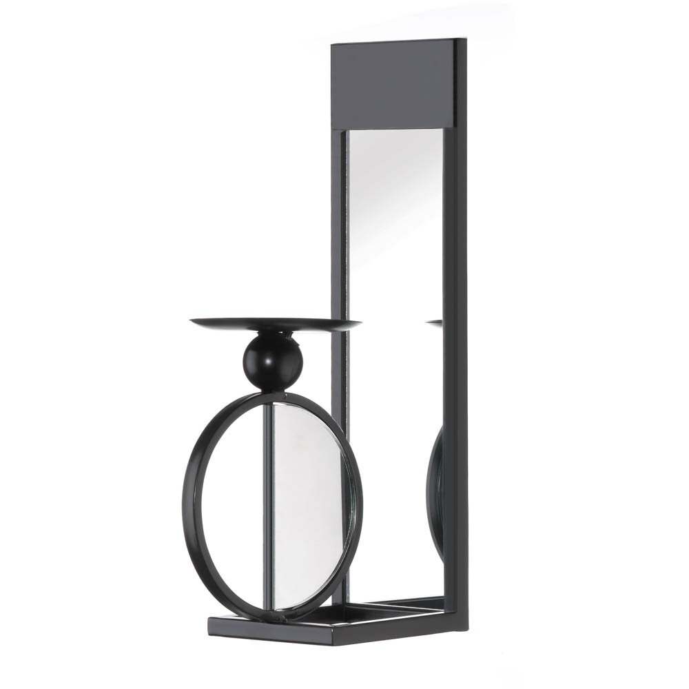 Mirrored Metal Sconce
