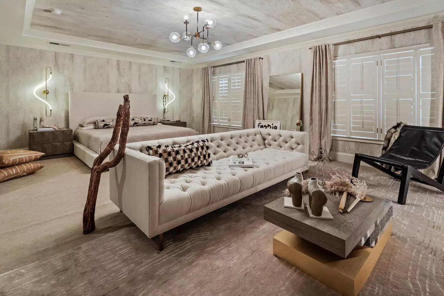 Modern Atlanta bedroom with minimalist design