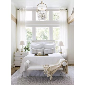 Modern farmhouse guest home with cozy living area