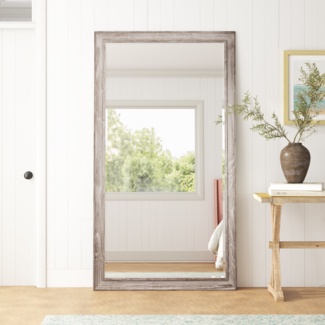 Montauk Rectangle Wood Floor Mirror
