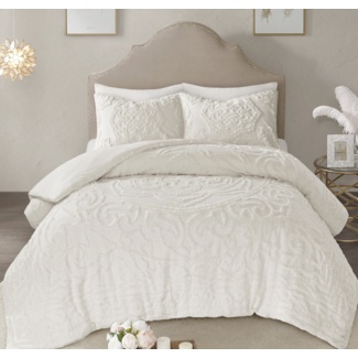 Montclare Tufted Cotton Chenille Medallion Comforter Set