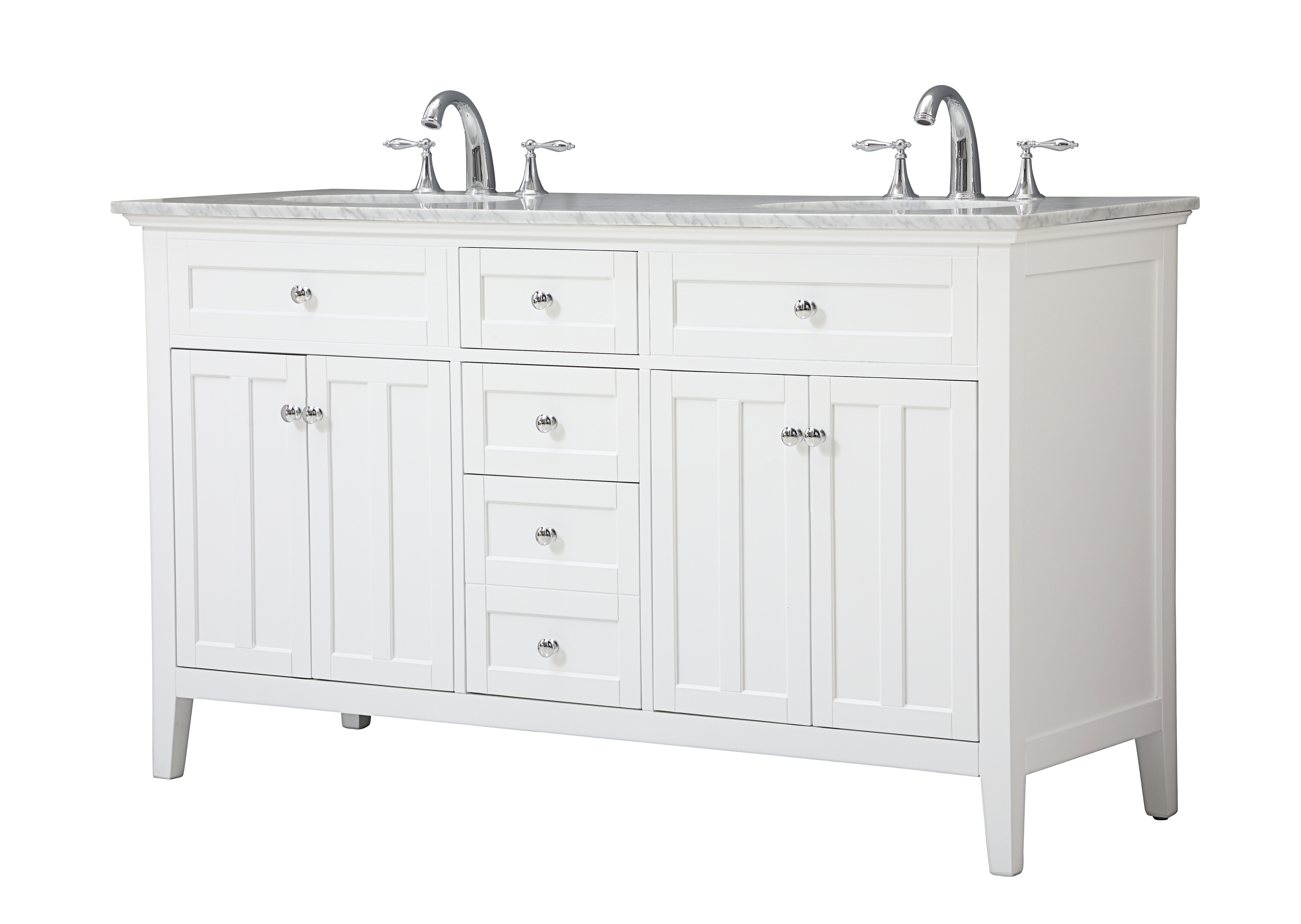 Montero 60" Double Bathroom Vanity Set