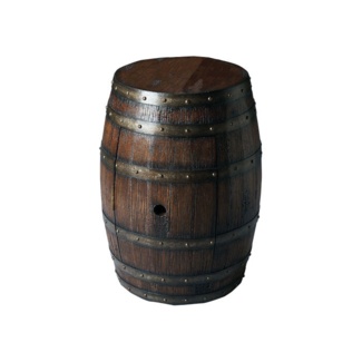 Mountain Lodge 26.5'' Tall Solid Wood Drum End Table