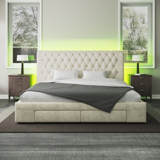 Mya Upholstered Storage Bed