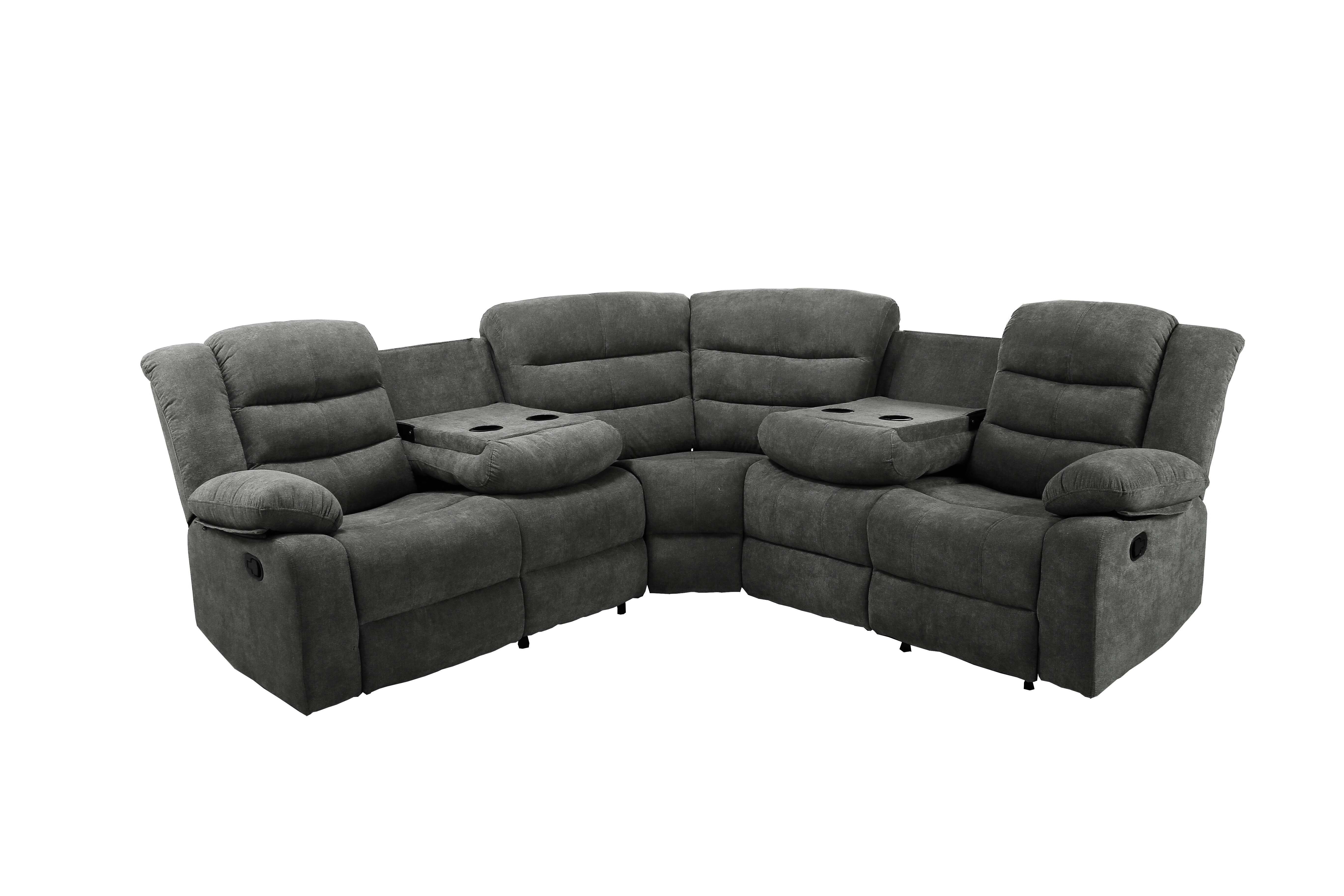 Nakhiya 3 - Piece Upholstered Reclining Sectional
