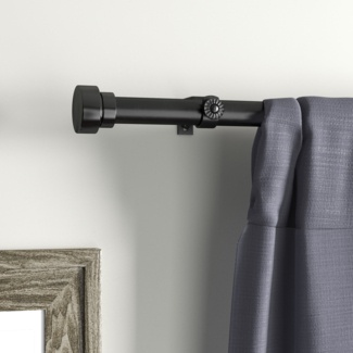 New Hartford Adjustable 1" Single Curtain Rod