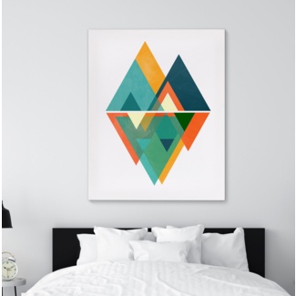 New Triangles - Wrapped Canvas Graphic Art