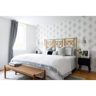 Newport home bedroom with ocean-inspired colors