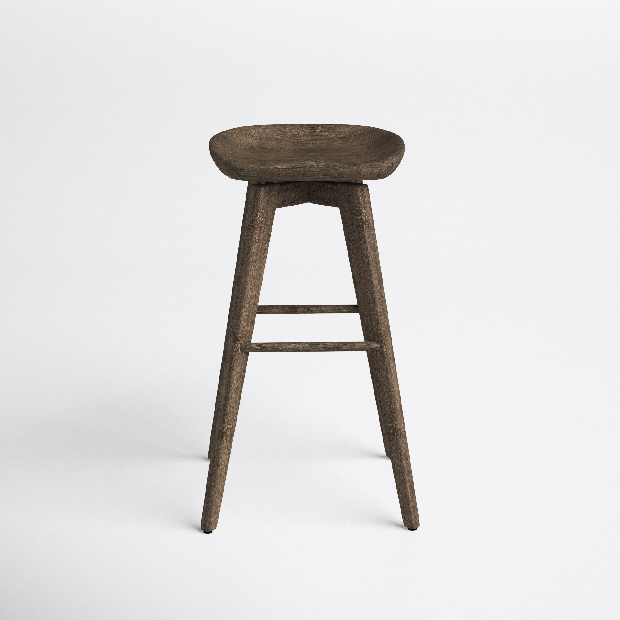 Niles Swivel Solid Wood Bar Stool
