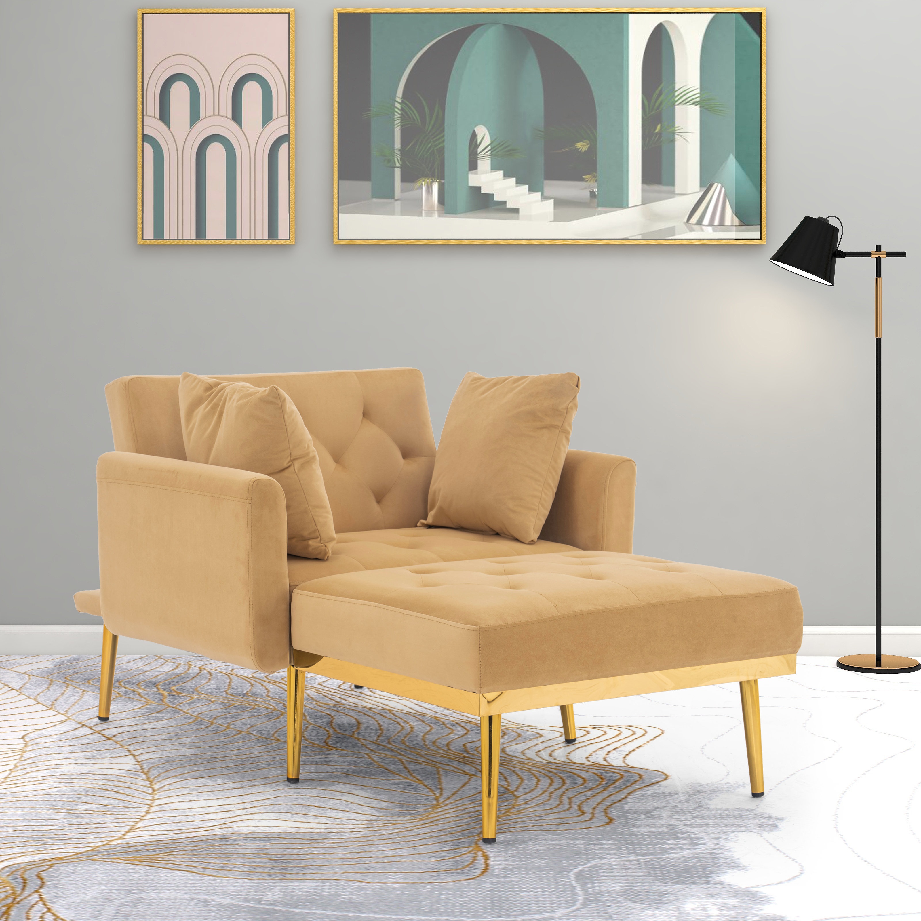 Ninad Upholstered Chaise Lounge