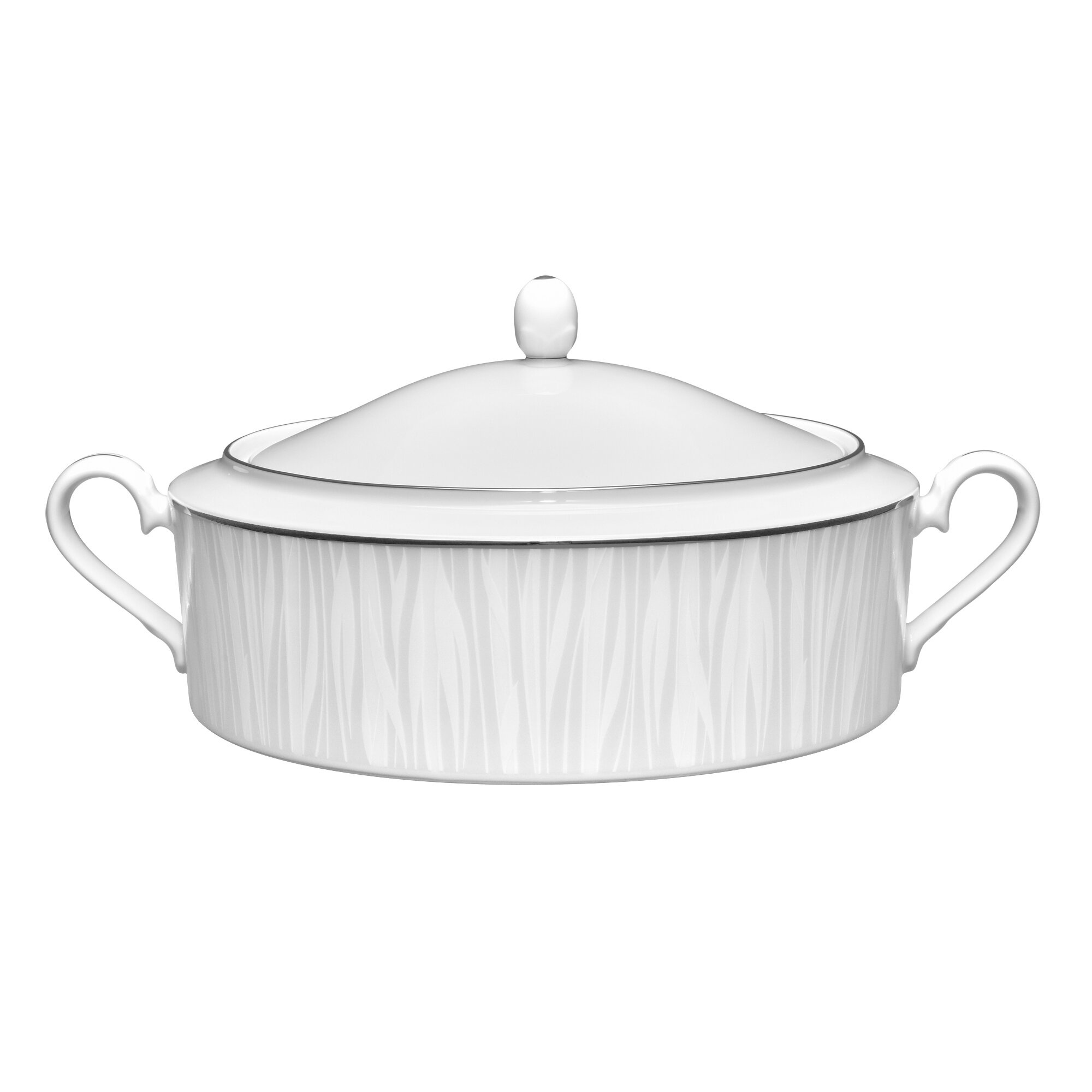 Noritake Glacier Covered Vegetable Bowl, 10-3/4", 53 Oz.