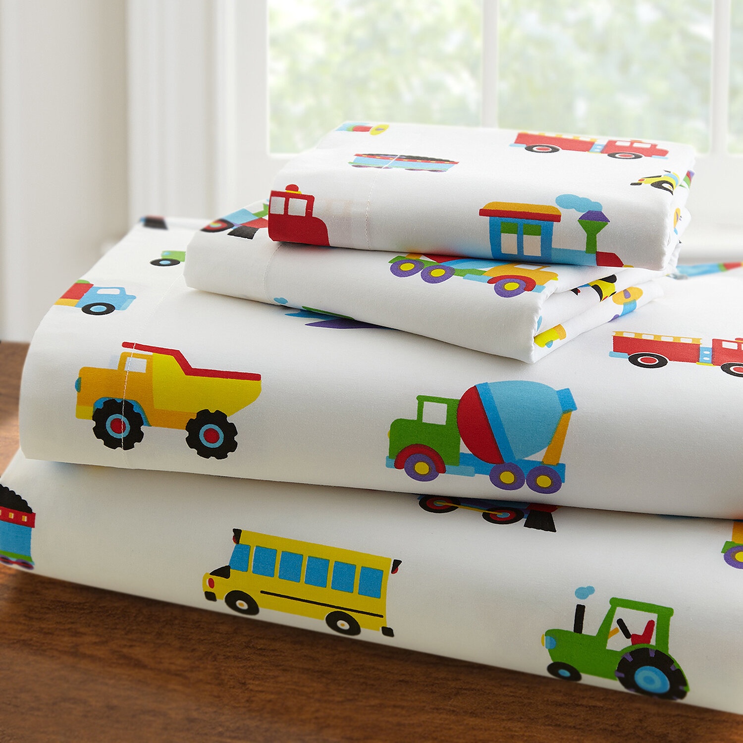 Olive Kids Trains, Planes and Trucks 3 Piece Toddler Bedding Set