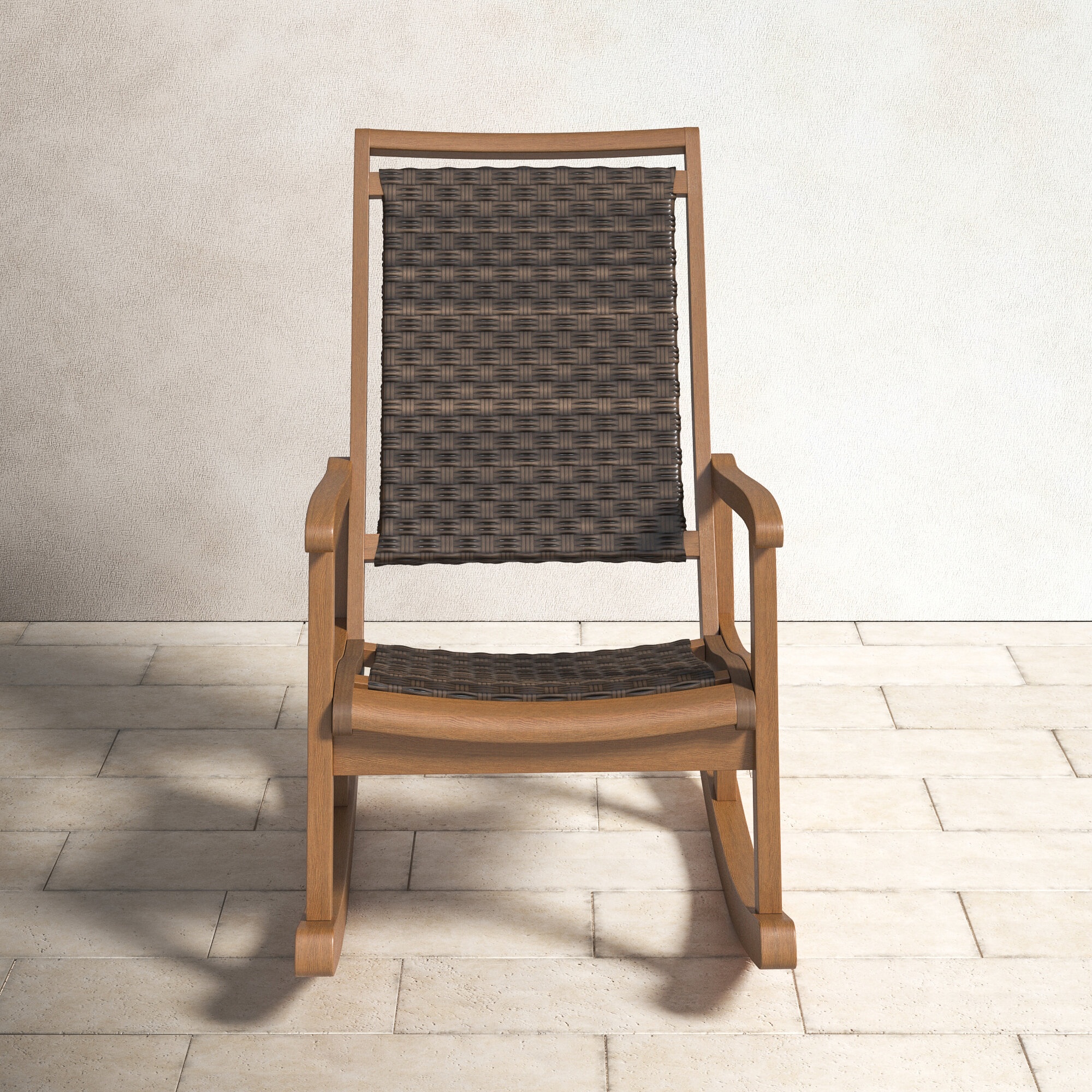 Outdoor Arnot Rocking Solid Wood Chair