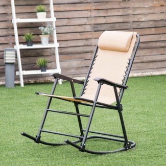 Outdoor Gossett Rocking Metal Chair