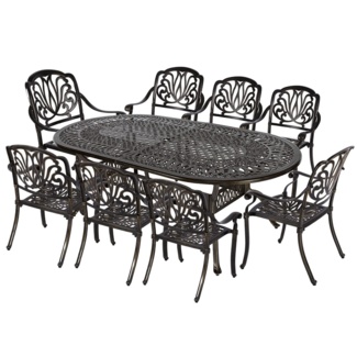 Oval 8 - Person Outdoor Dining Set