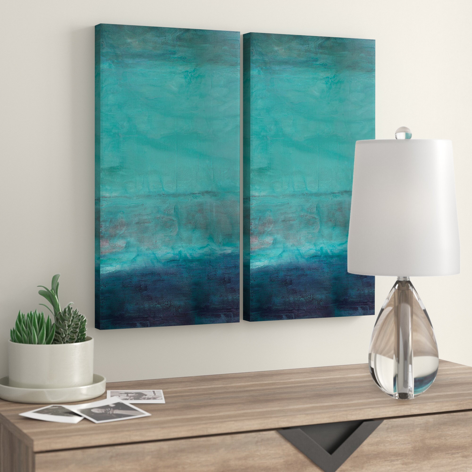 Oversized Abstract by Tristan Scott - 2 Piece Wrapped Canvas