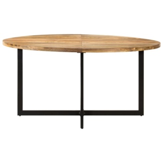 Parineeti 59.1'' Iron Trestle Dining Table