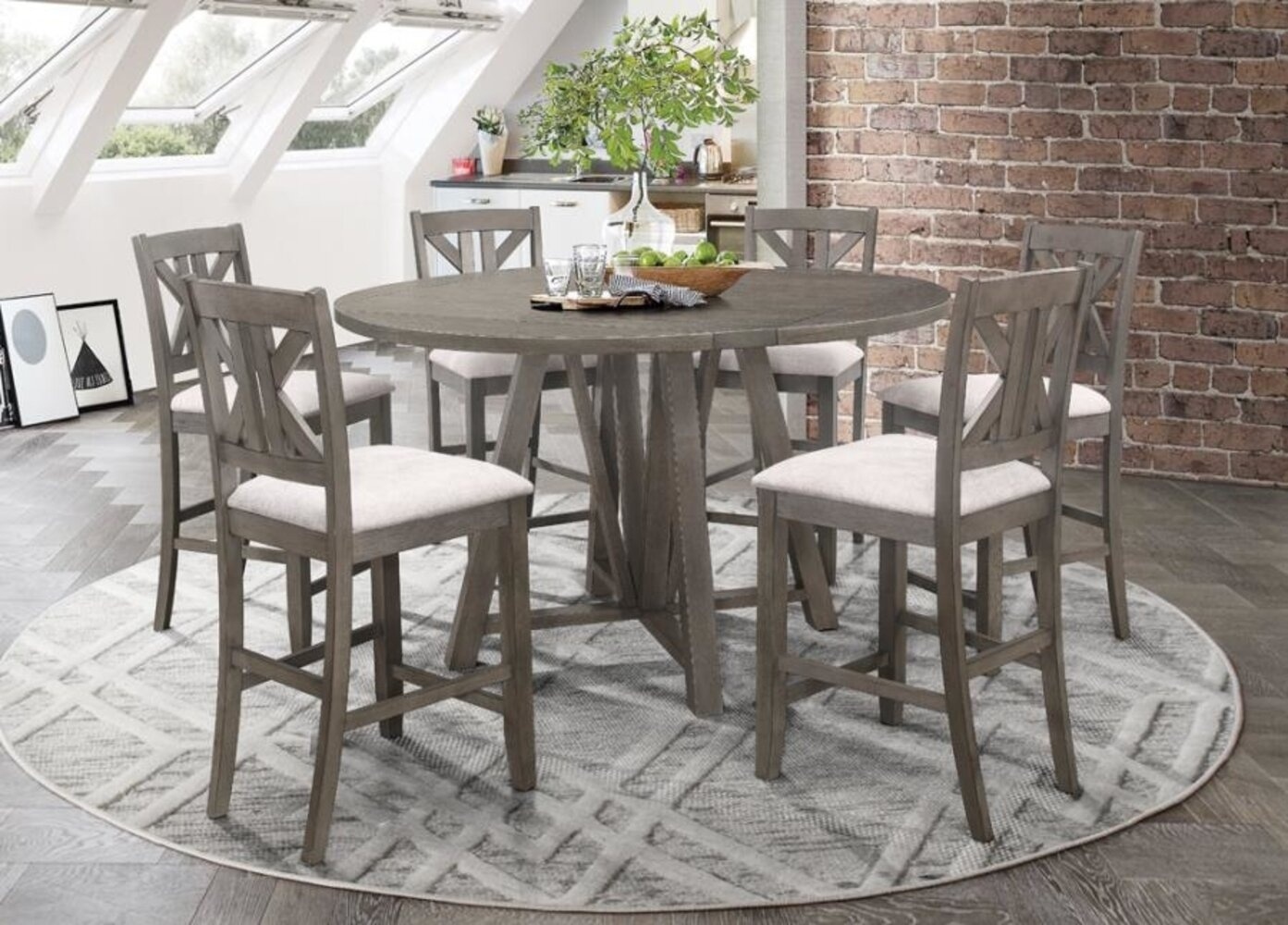 Parkwoods Counter Height Drop Leaf Dining Set