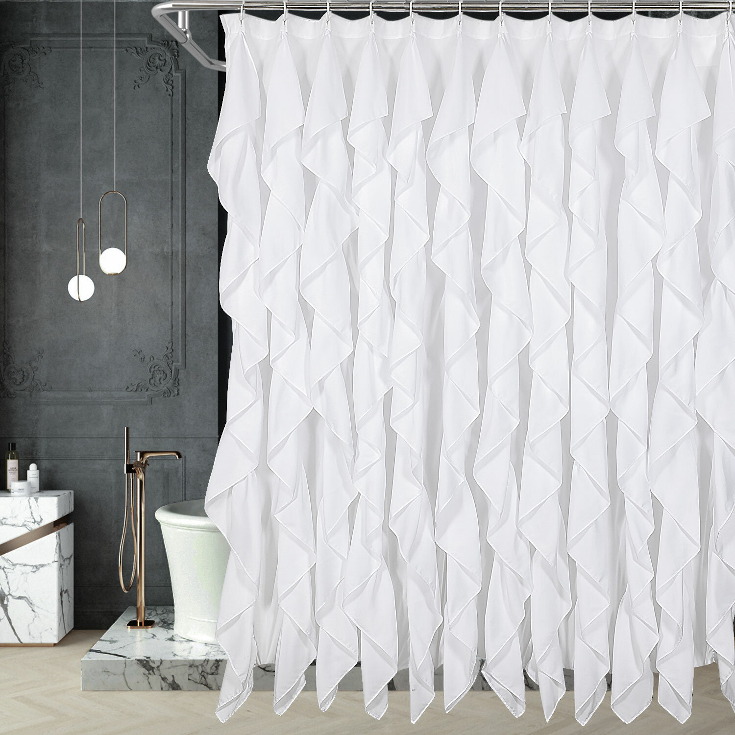 Partain Solid Color Single Shower Curtain