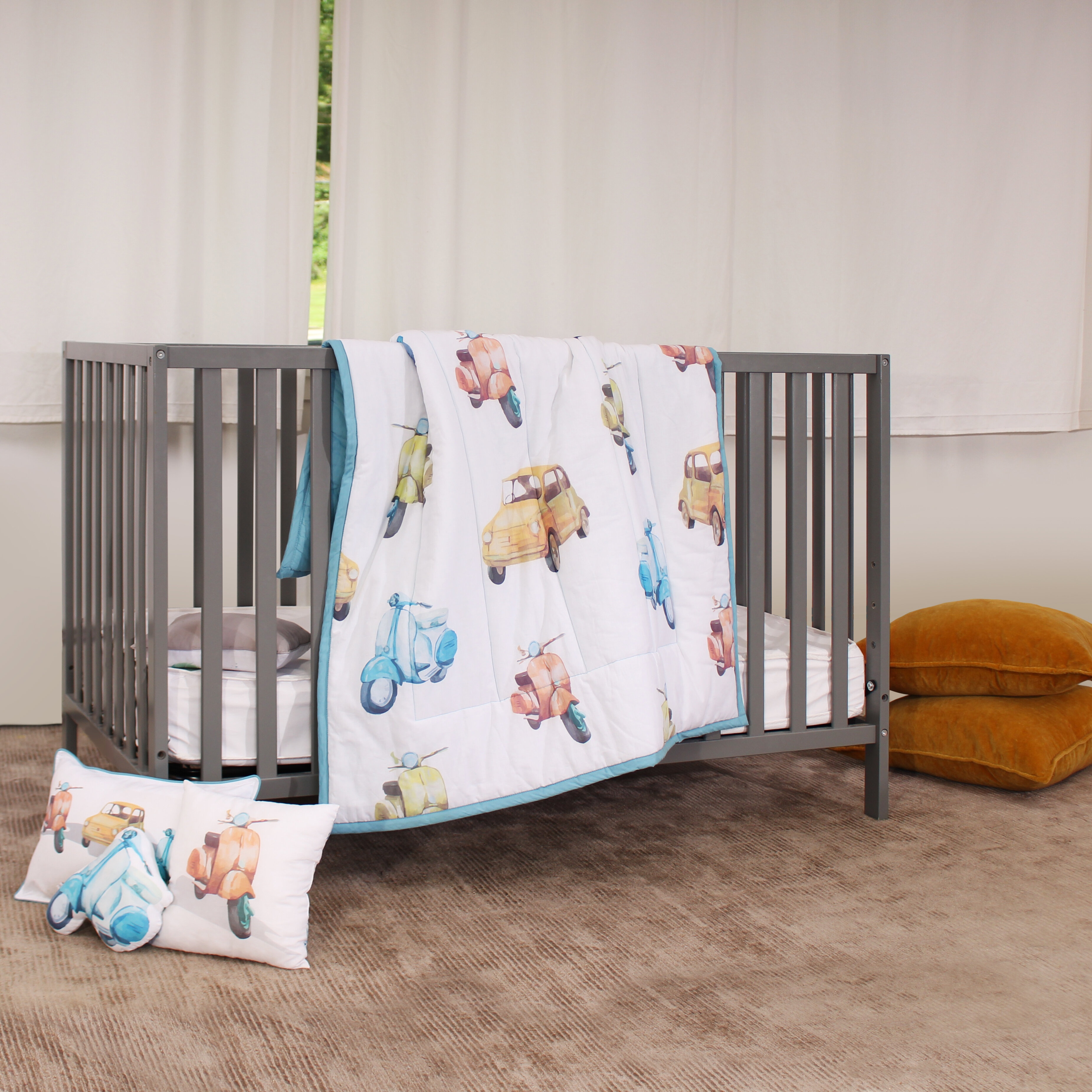 Patsy Cars 4 Piece Toddler Bedding Set