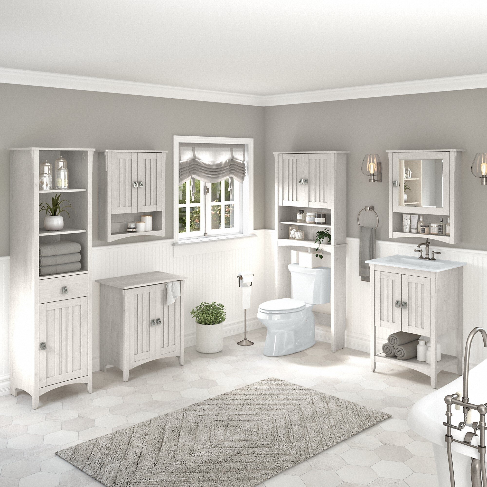 Pernell 24" Single Bathroom Vanity Set with Mirror