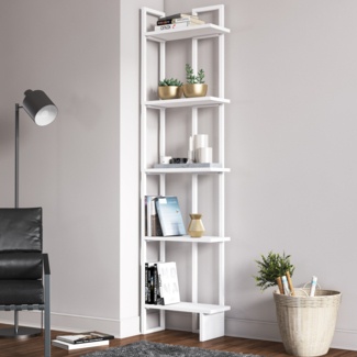 Phaneuf 71'' H x 18'' W Iron Corner Bookcase