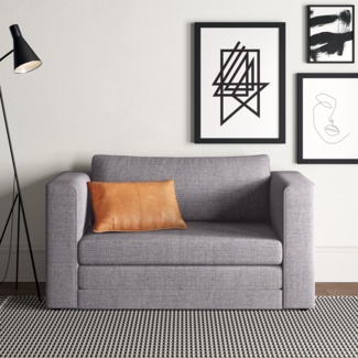 Philene 53.15" Upholstered Sleeper Loveseat