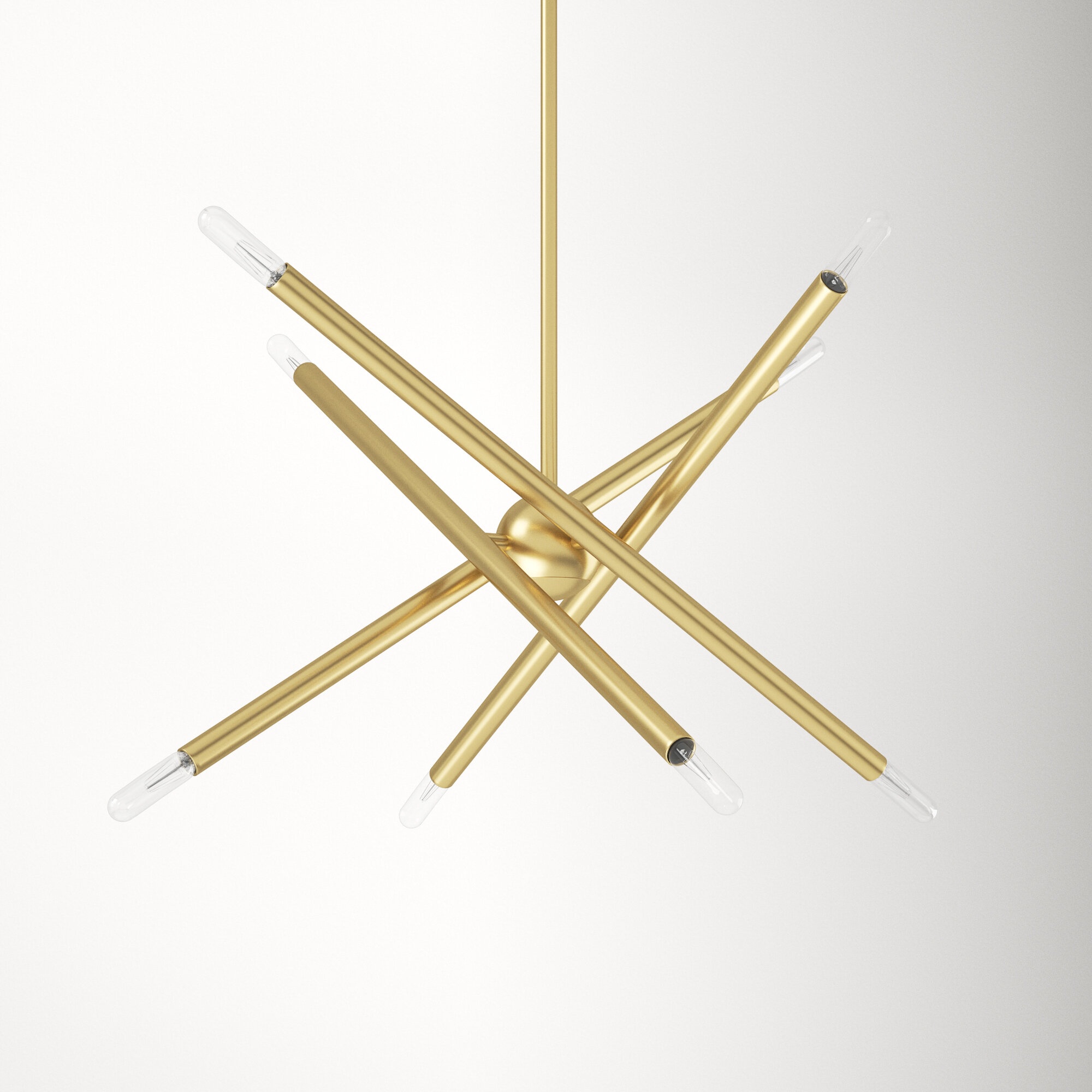 Poco 8 - Light Dimmable Sputnik Modern Linear Chandelier