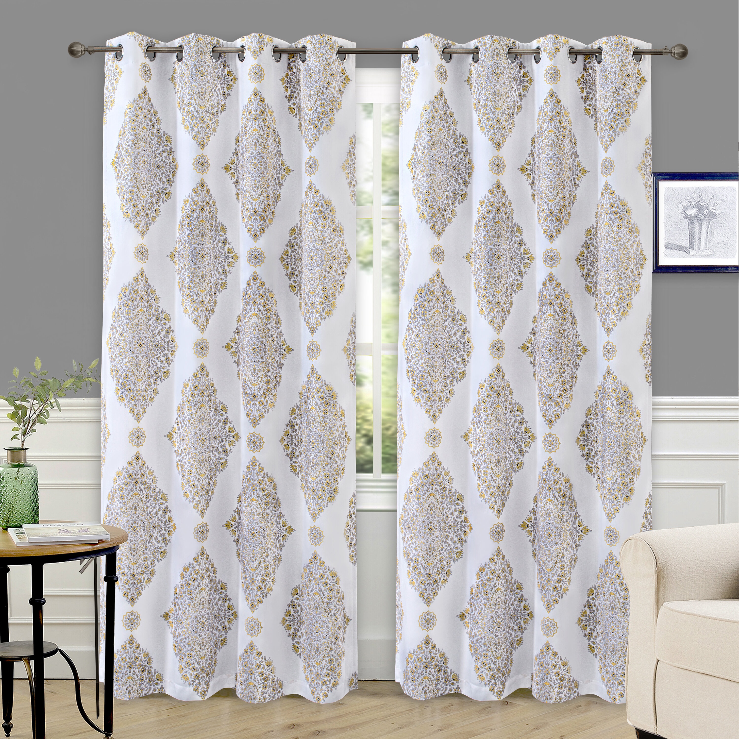 Polyester Room Darkening Curtain Pair