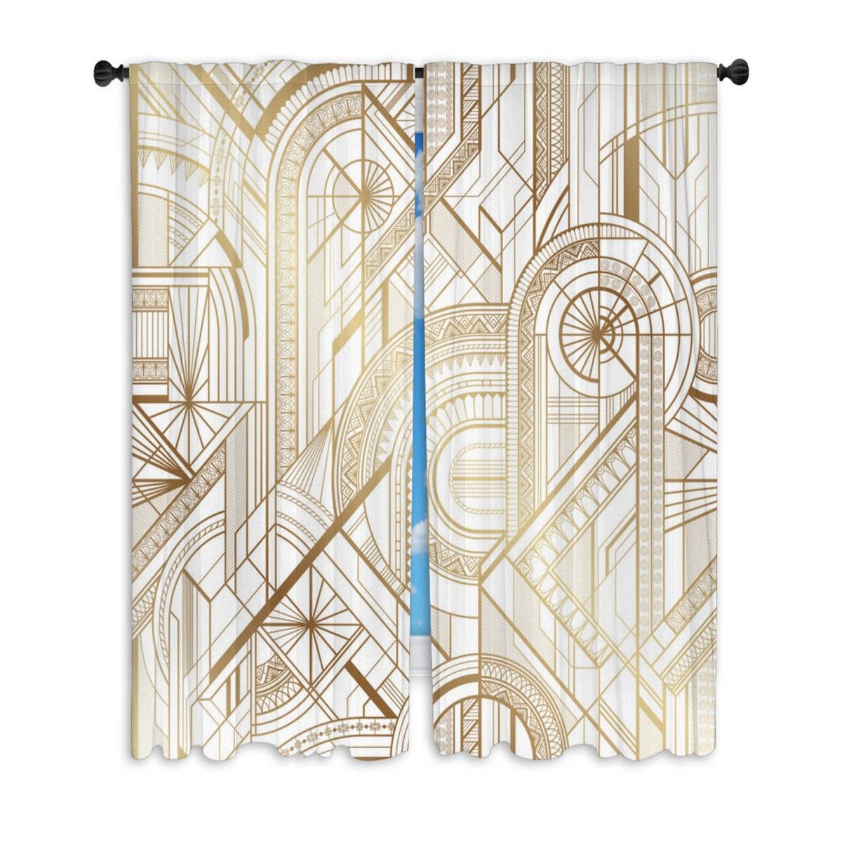 Polyester Room Darkening Curtain Pair