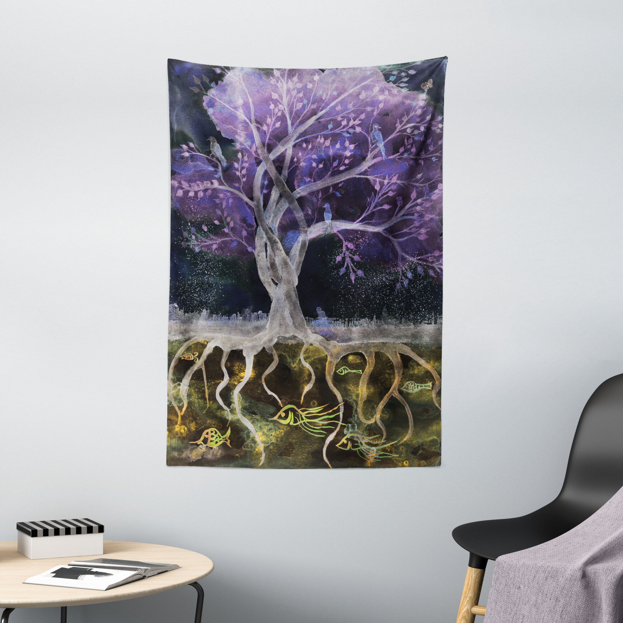 Polyester Tree Of Life Tapestry