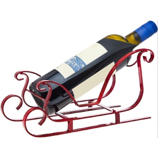 Potwin 1 Bottle Tabletop Wine Bottle Rack in Red