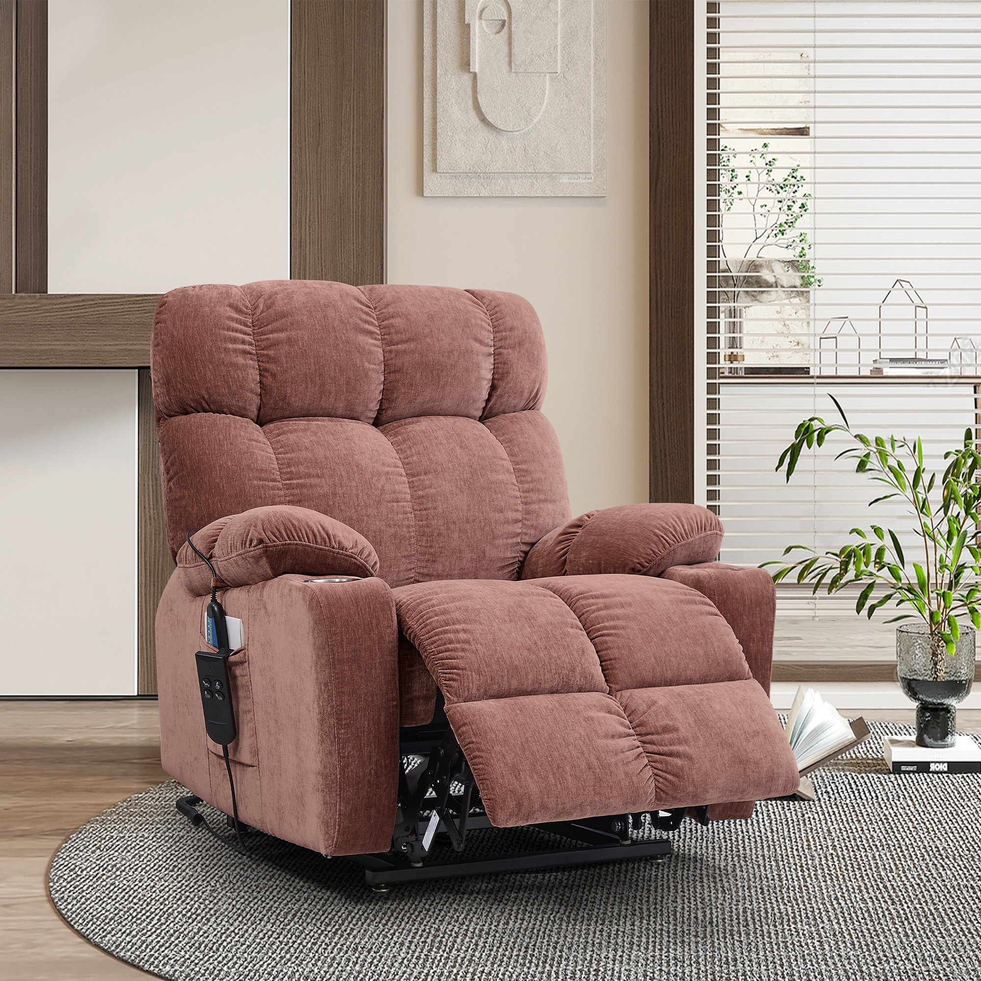 Power Reclining Heated Massage Chair