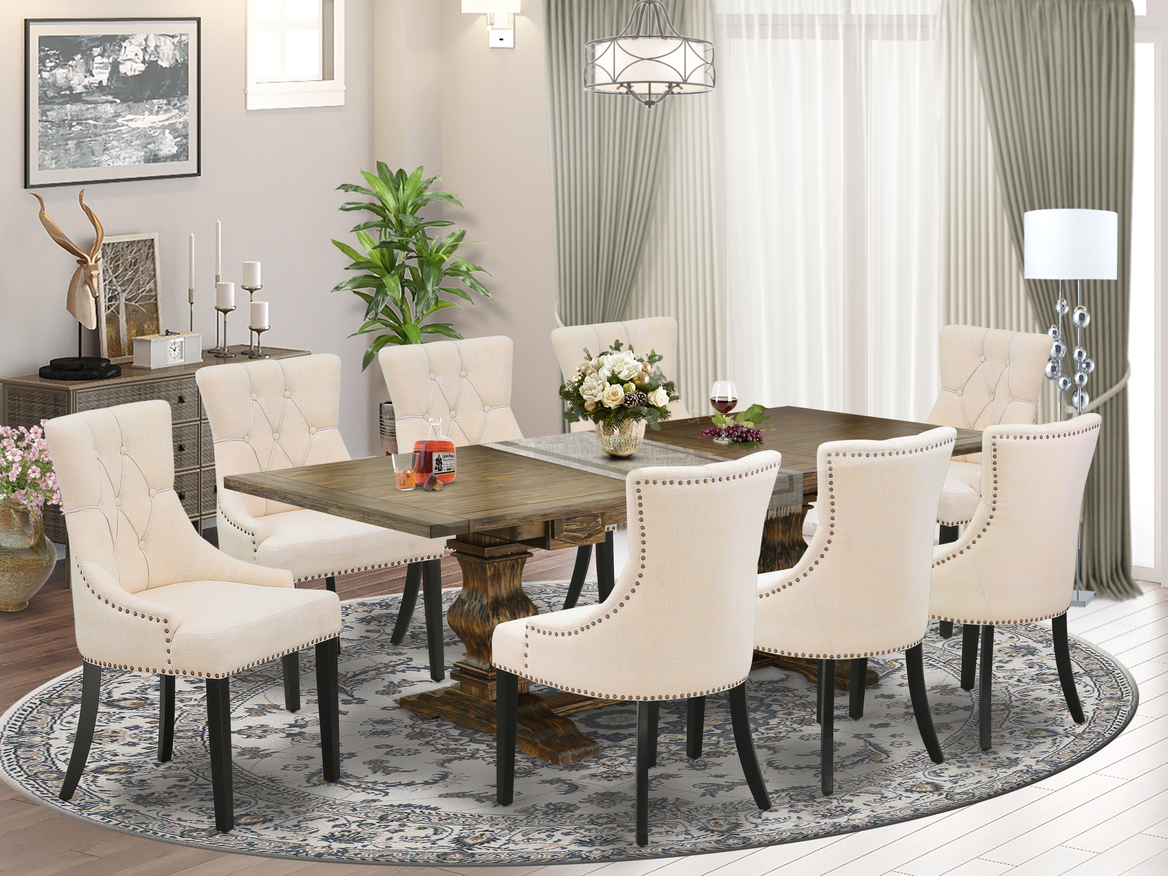 Privett Butterfly Leaf Solid Wood Dining Set