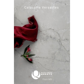 MSI Calacatta Versailles Polished Countertop Slab, 3cm Thickness