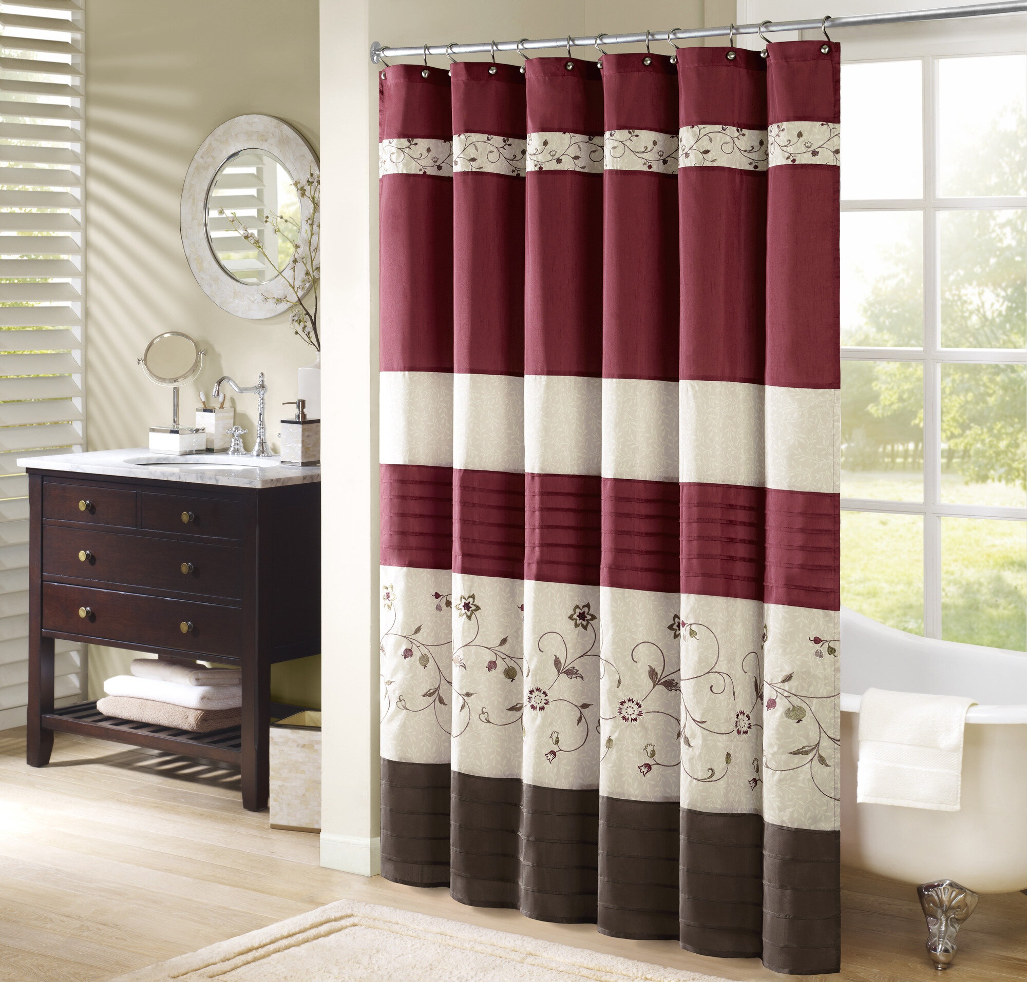 Raheem Floral Single Shower Curtain