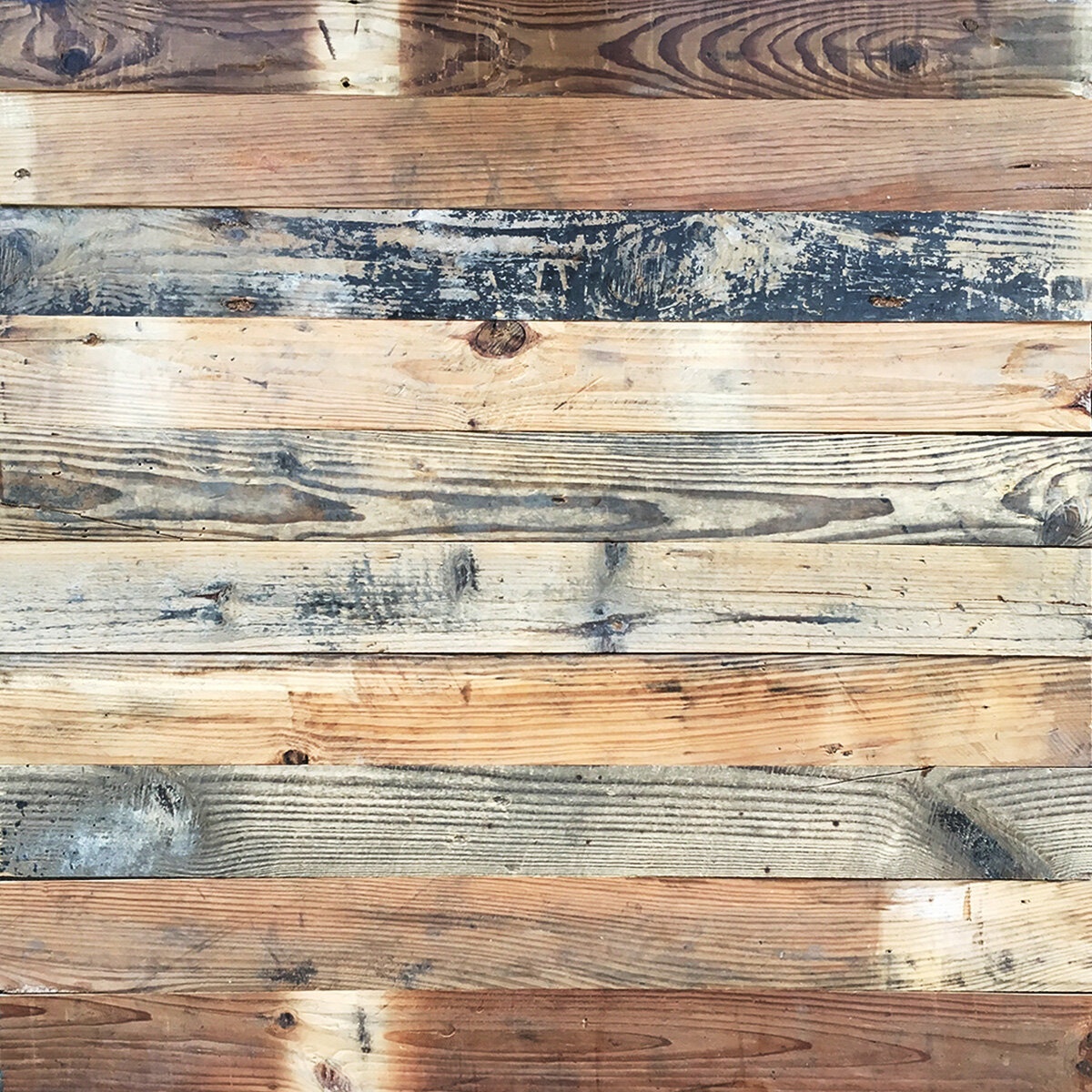 Random Width x Varying Length Peel and Stick Reclaimed Wood Wall Paneling (10-pack)