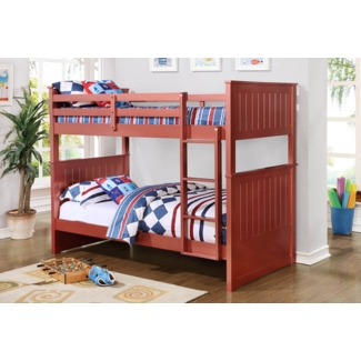 Rauscher Twin Over Twin Solid Wood Standard Bunk Bed by Harriet Bee