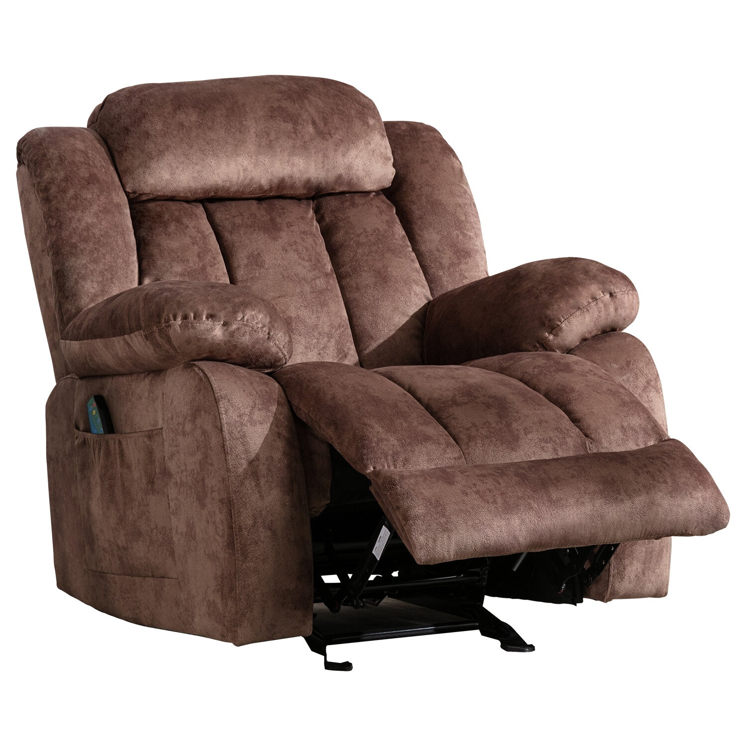 JUMMICO Recliner Chair Adjustable Home Theater Single Fabric Recliner Sofa  Furniture with Thick Seat Cushion and Backrest Modern Living Room Recliners