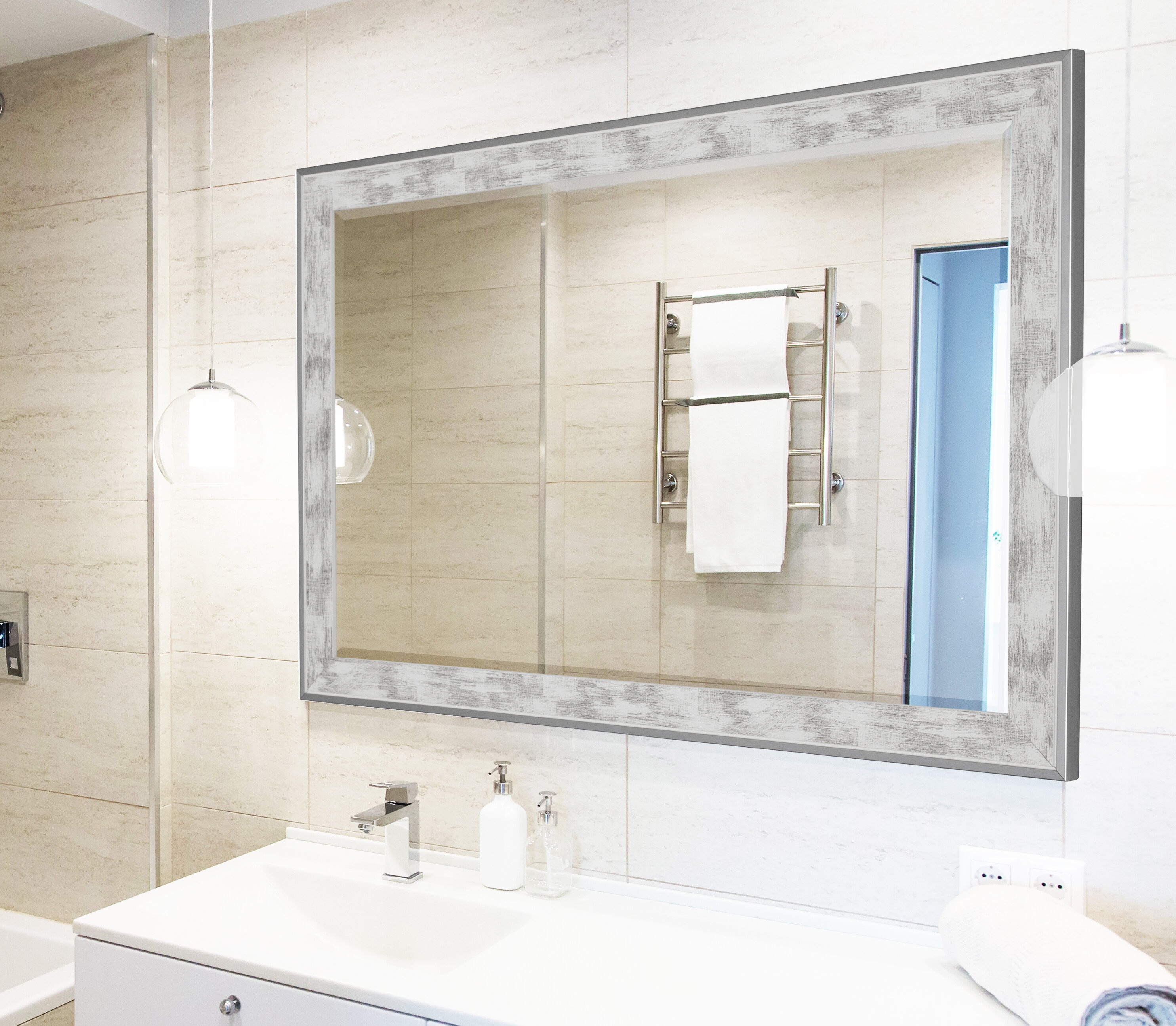 Rectangle Wood Wall Mirror