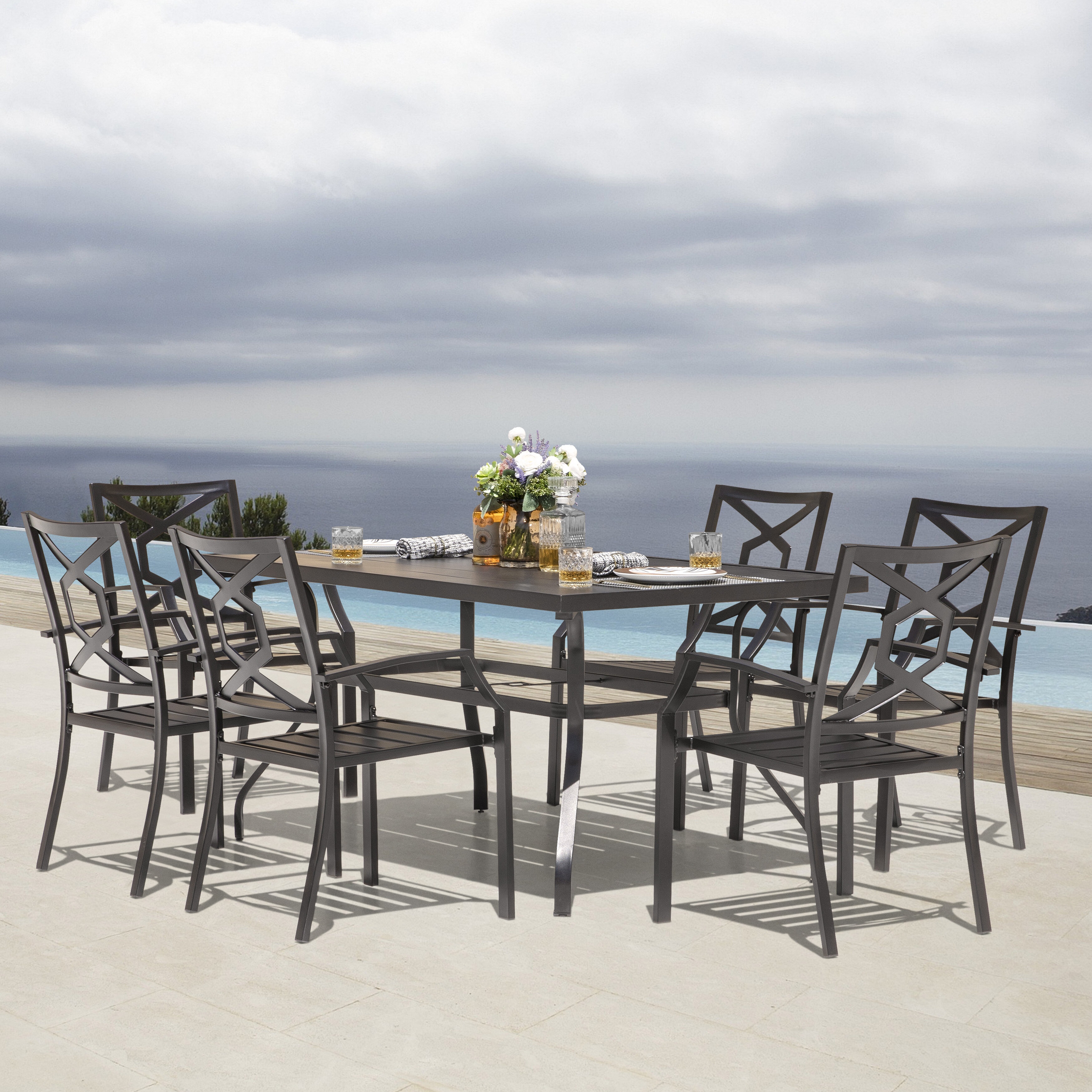 Rectangular 6 - Person 60.6'' Long Dining Set