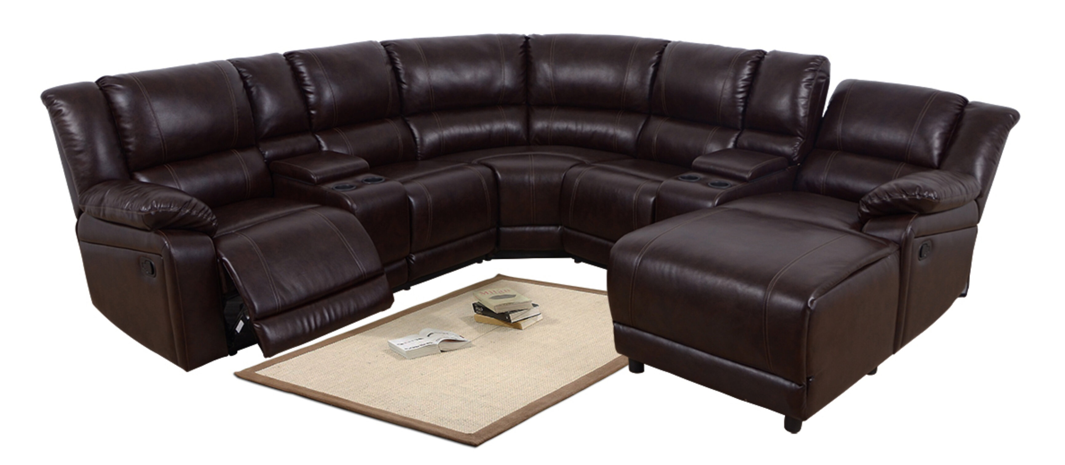 Rene 3 - Piece Vegan Leather Sectional