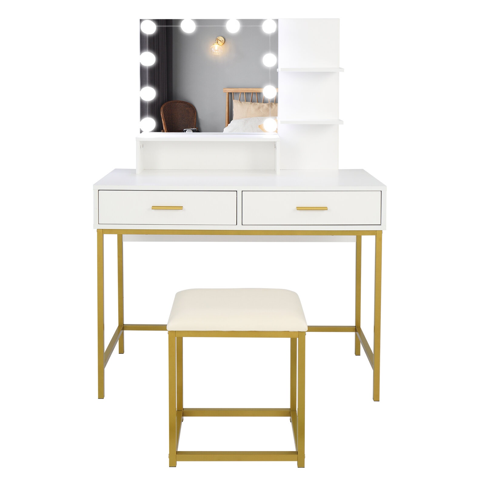 Dressing Table Mirror With Lights - VisualHunt