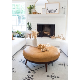 Rowland Leather Ottoman