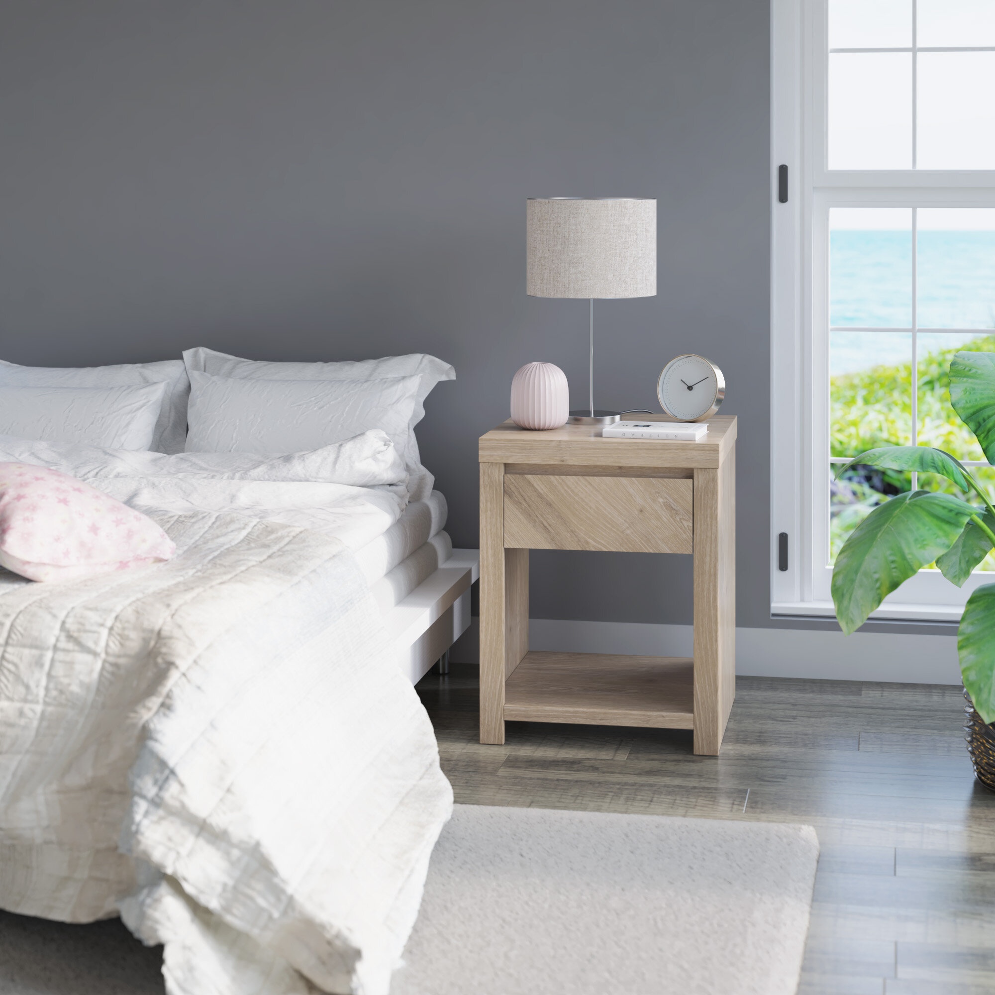 Roybal Night Stand with USB Charging