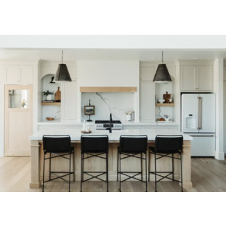 Rustic kitchen with architectural details