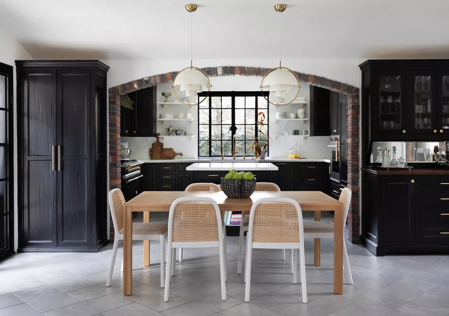 Rustic kitchen highlighting architectural features