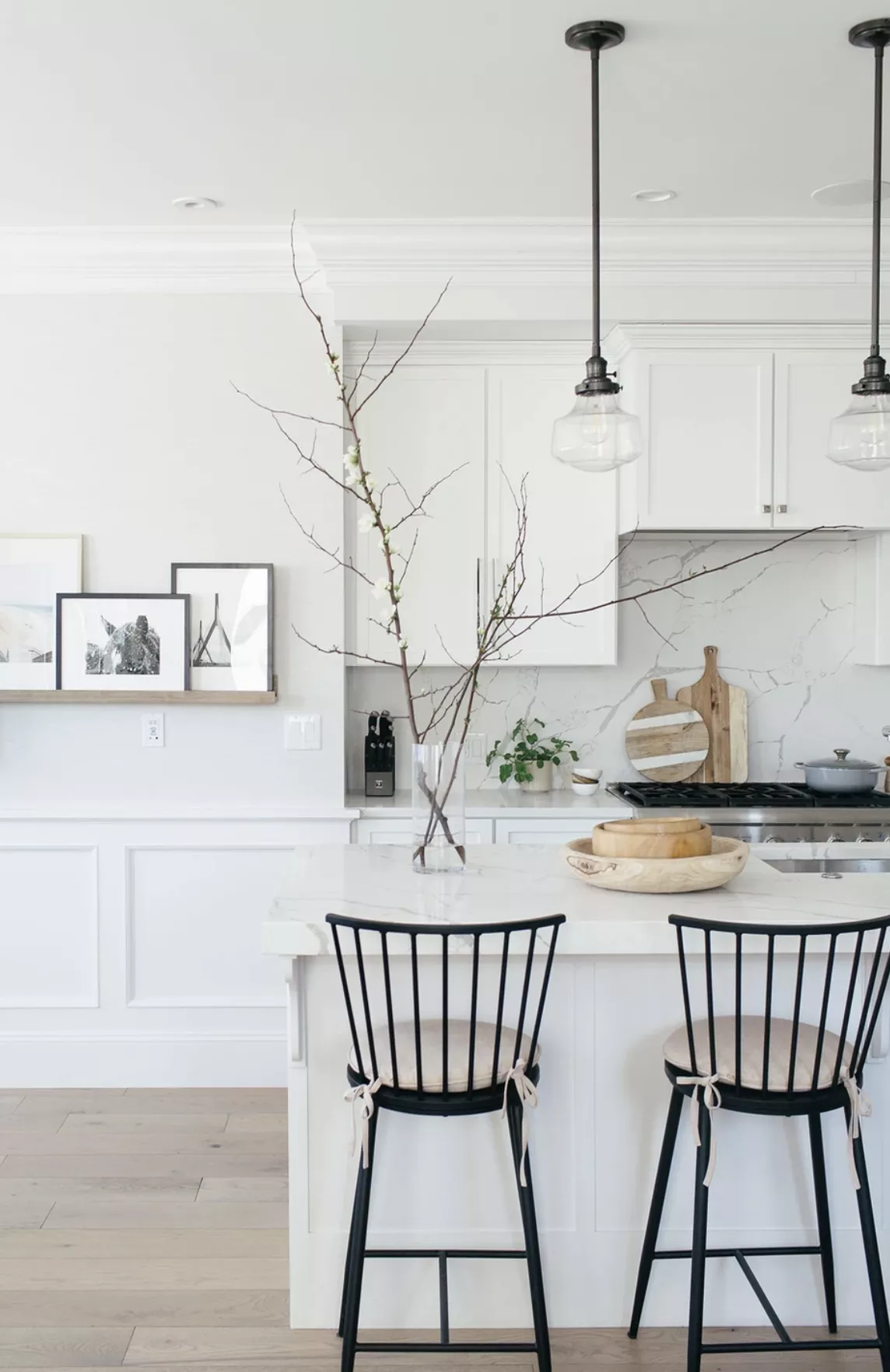 Rustic kitchen with bold patterns